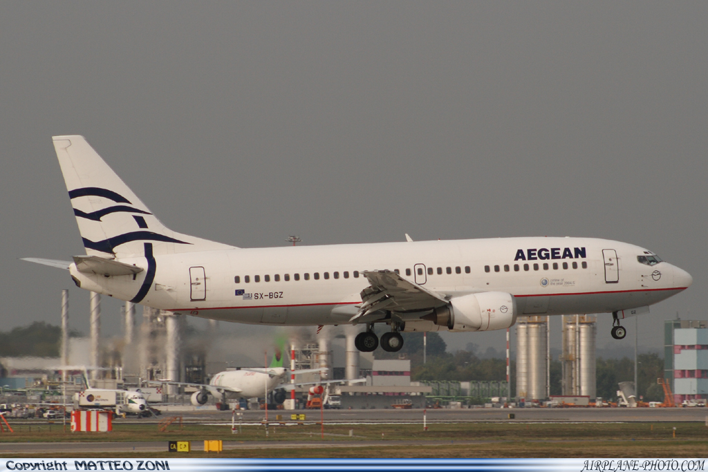 Photo Aegean Airlines Boeing 737-31S