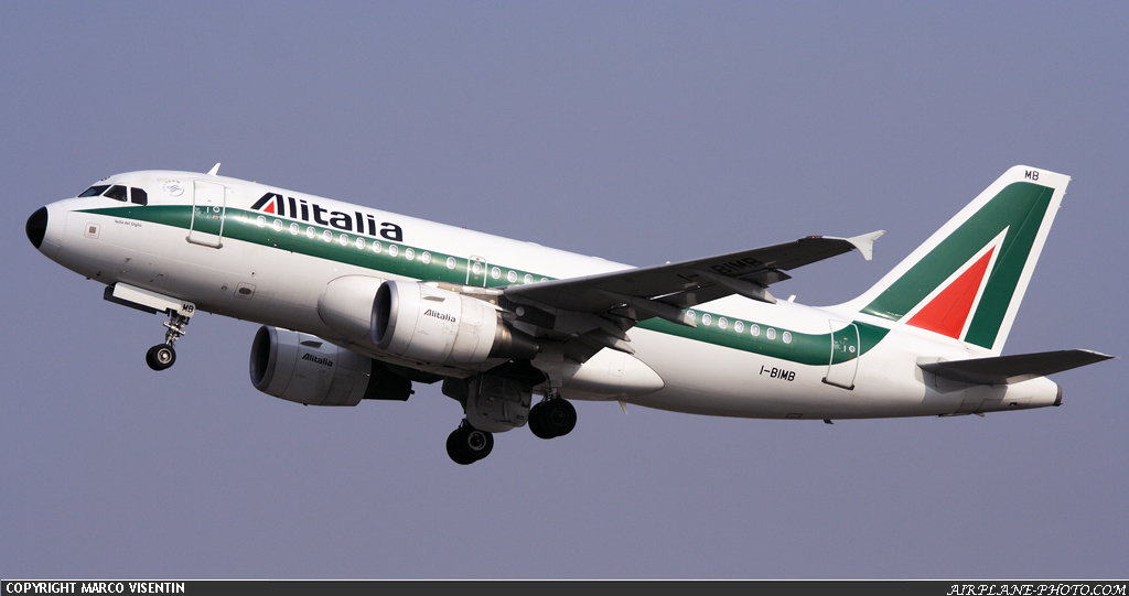 Photo Alitalia Airbus A319-112