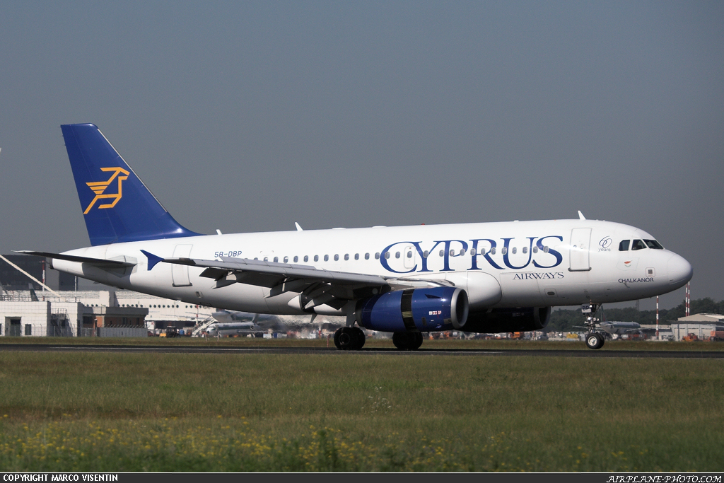 Photo Cyprus Airways Airbus A319-132