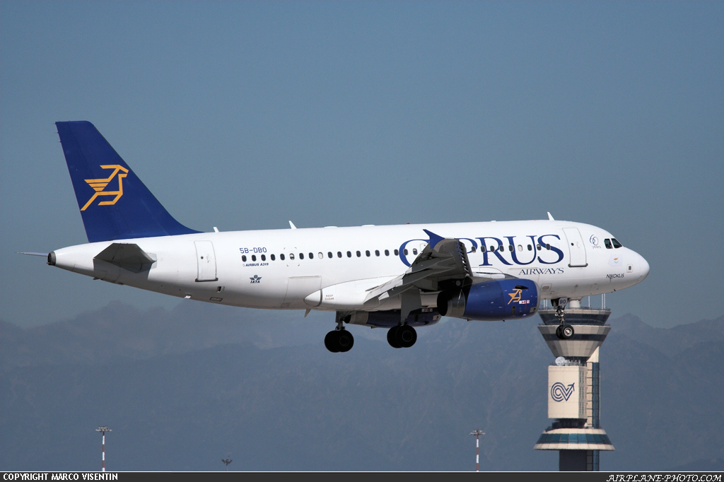 Photo Cyprus Airways Airbus A319-132