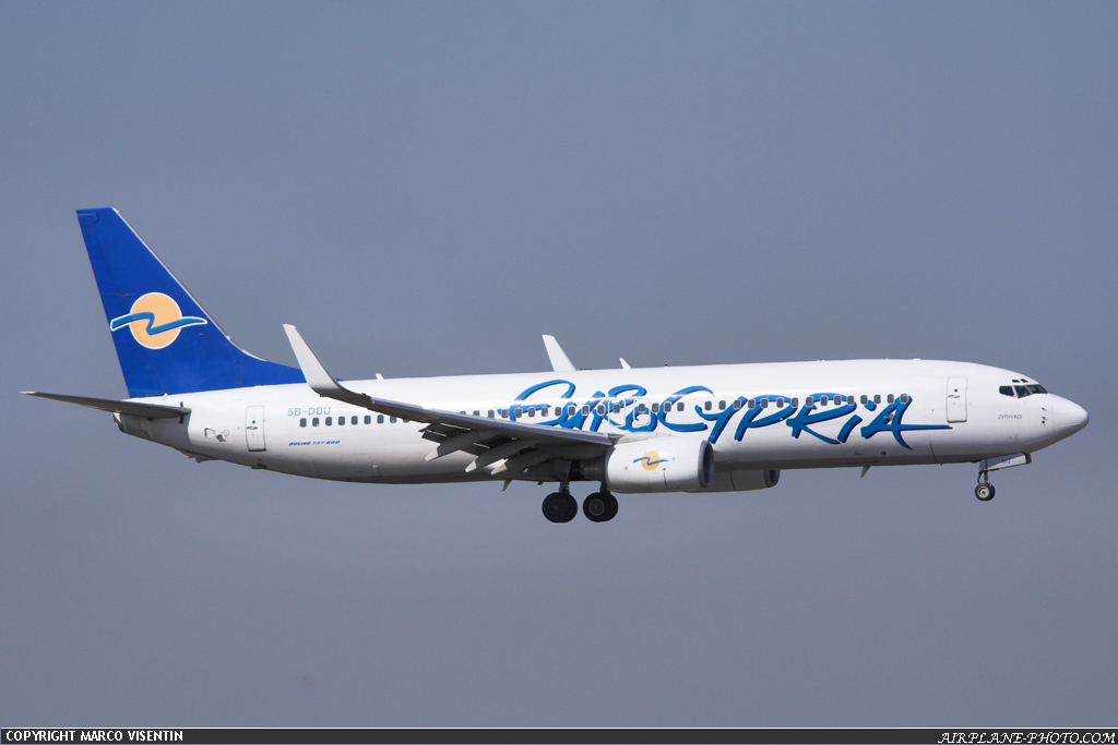Photo Eurocypria Airlines Boeing 737-8Q8