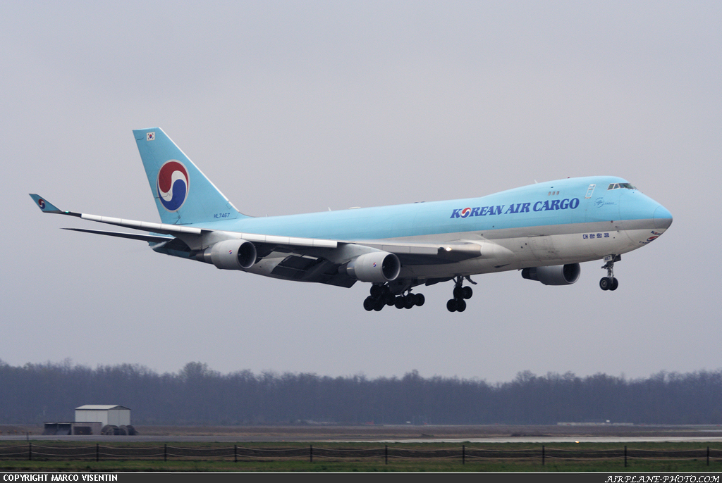 Photo Korean Air Cargo Boeing 747-4B5F/SCD