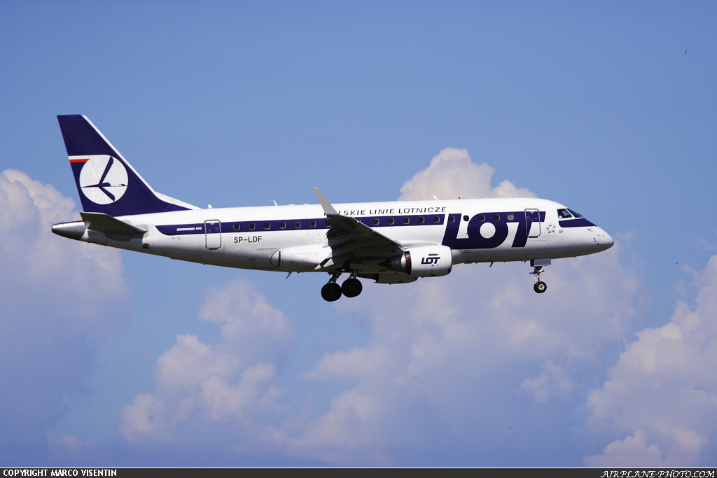 Photo LOT - Polish Airlines / Polskie Linie Lotnicze Embraer ERJ-170-100LR 170LR