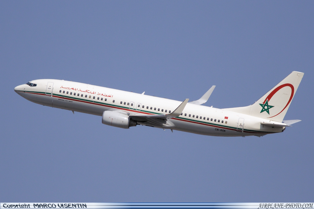 Photo Royal Air Maroc (RAM) Boeing 737-8B6