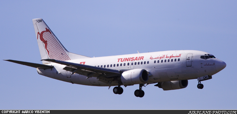 Photo Tunisair Boeing 737-5H3