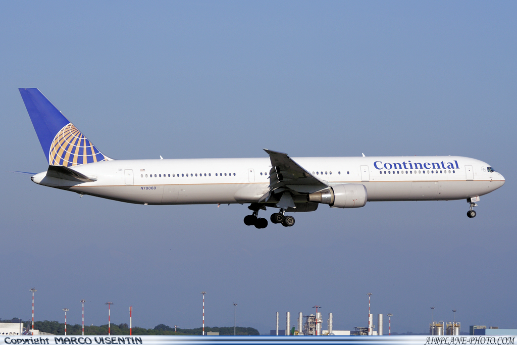 Photo Continental Airlines Boeing 767-424/ER